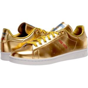 Adidas Stan Smith GOLD sneakers limited edition mens 9/womens 11 new with tags